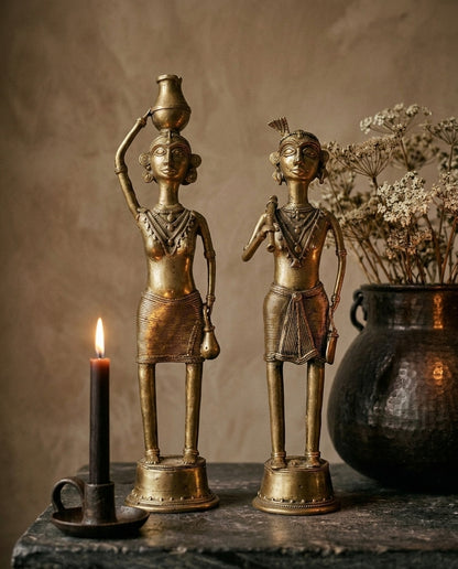 Dhokra Tribal Pair — Large