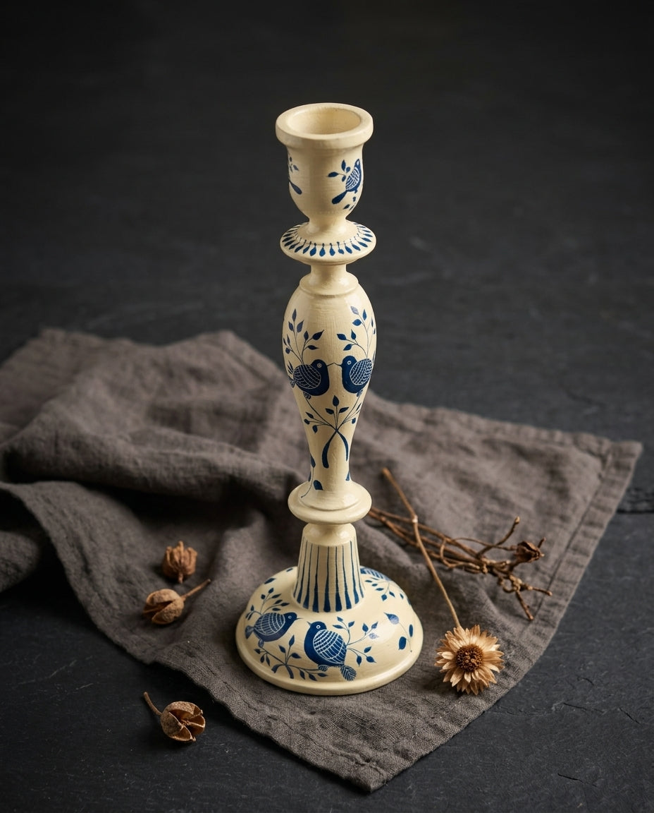 The Garden Candle Stand — Two birds