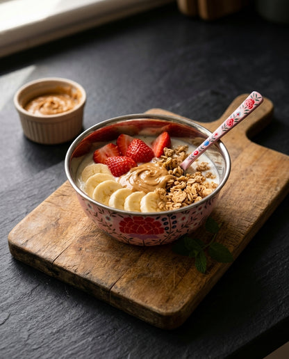 The Garden Breakfast Bowl + Spoon set — Meadow