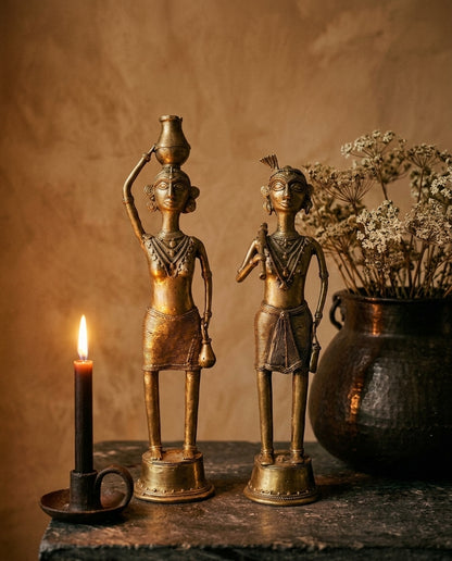Dhokra Tribal Pair — Large