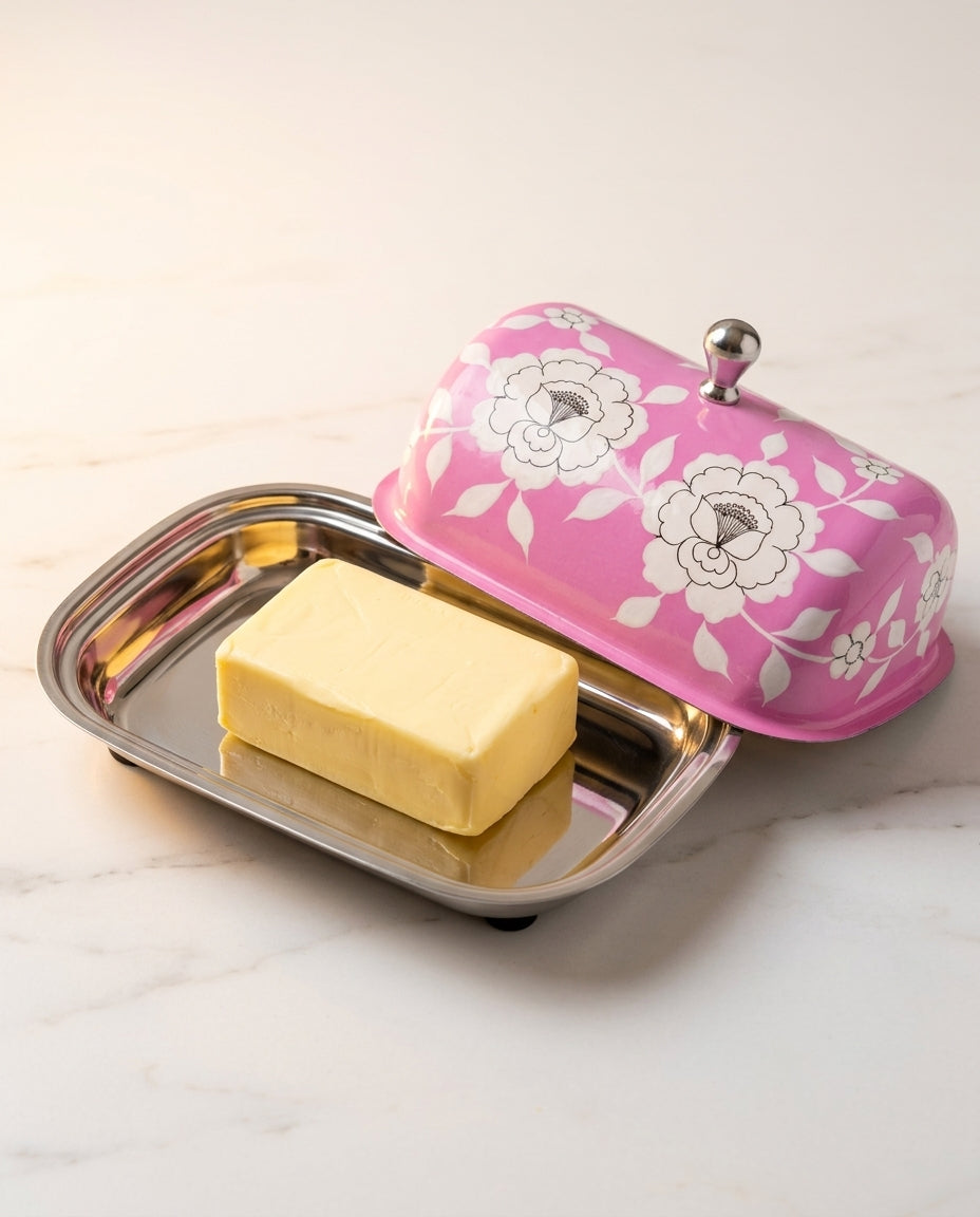 The Garden Butter Dish — Peony