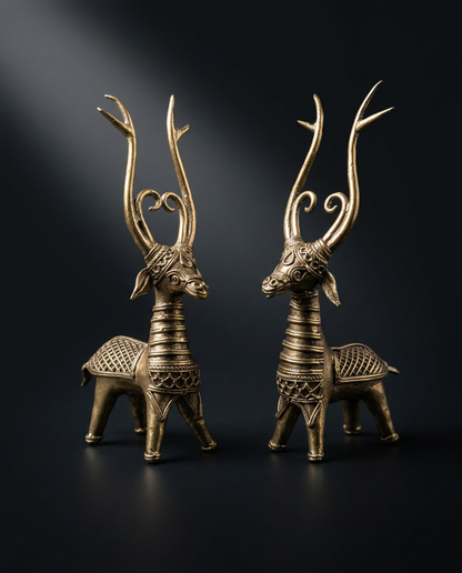 Bengal Dhokra Deer (Set of 2)