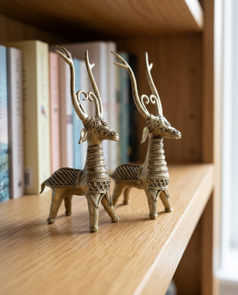 Bengal Dhokra Deer (Set of 2)