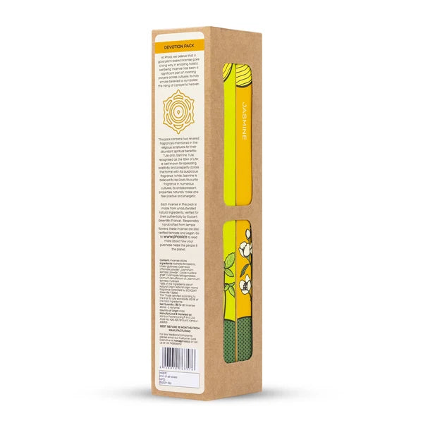Phool Devotion Pack – Natural Incense Sticks (Tulsi &amp; Jasmine)