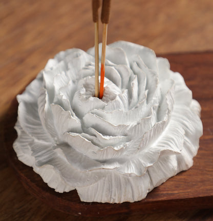Bloom Ceramic &amp; Wood Incense Holder