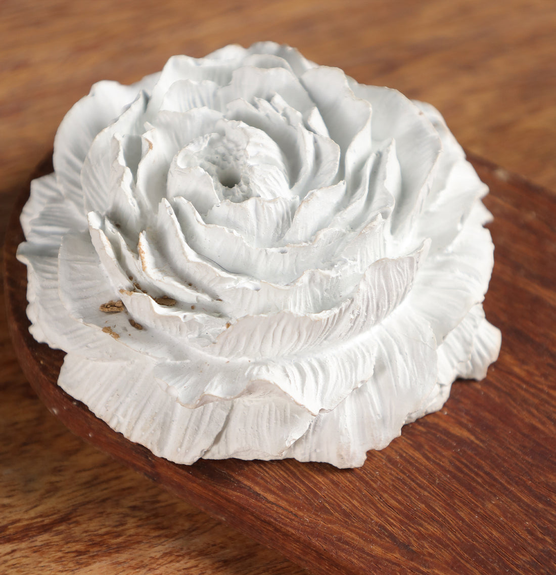 Bloom Ceramic &amp; Wood Incense Holder
