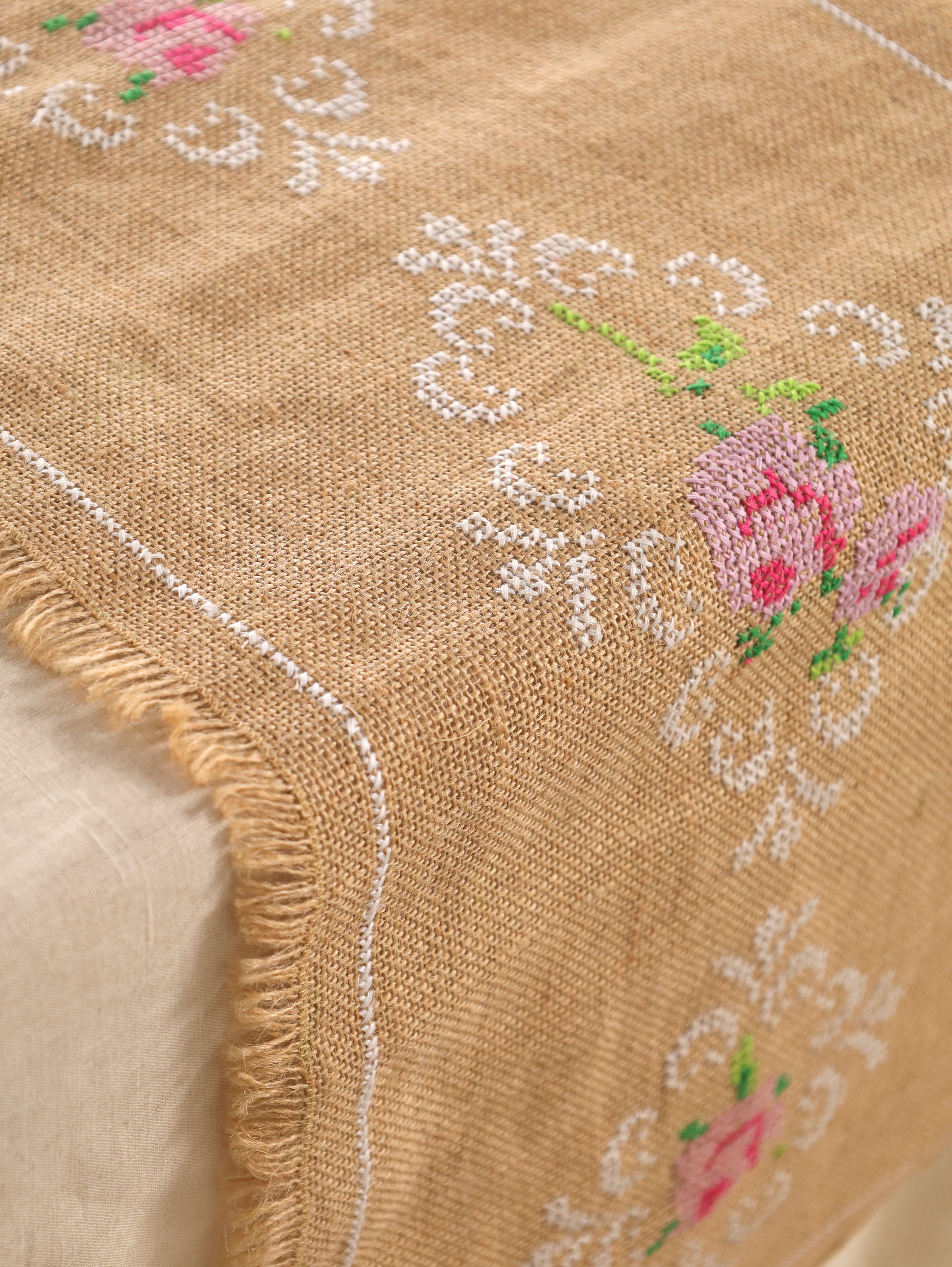 Wild Blossom Handwoven Table Runner
