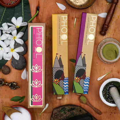 Meditation Pack – Natural Incense Sticks (Nagchampa &amp; Patchouli)