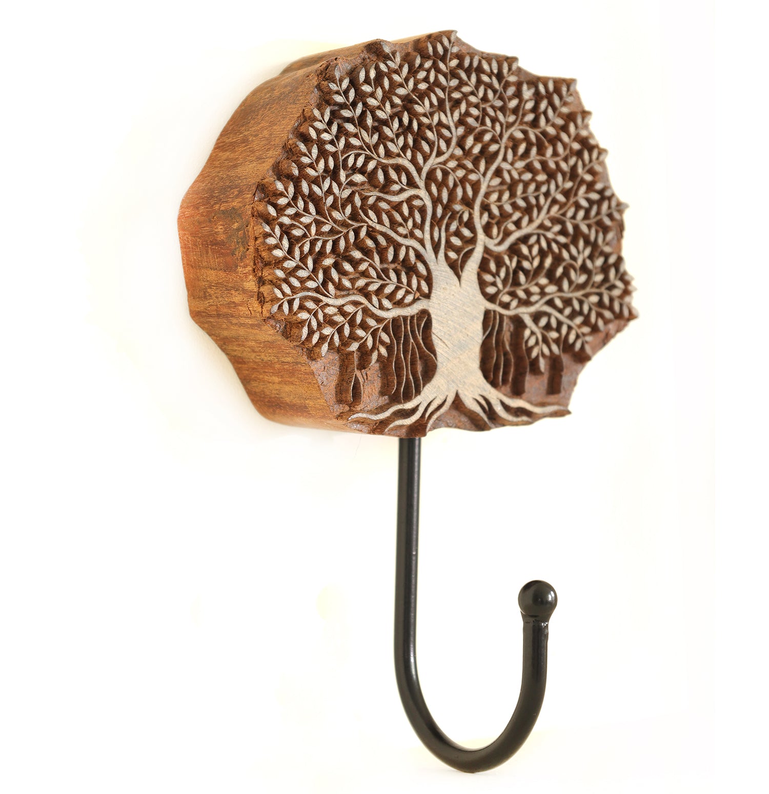 Handcrafted Tree of Life Wooden Hook