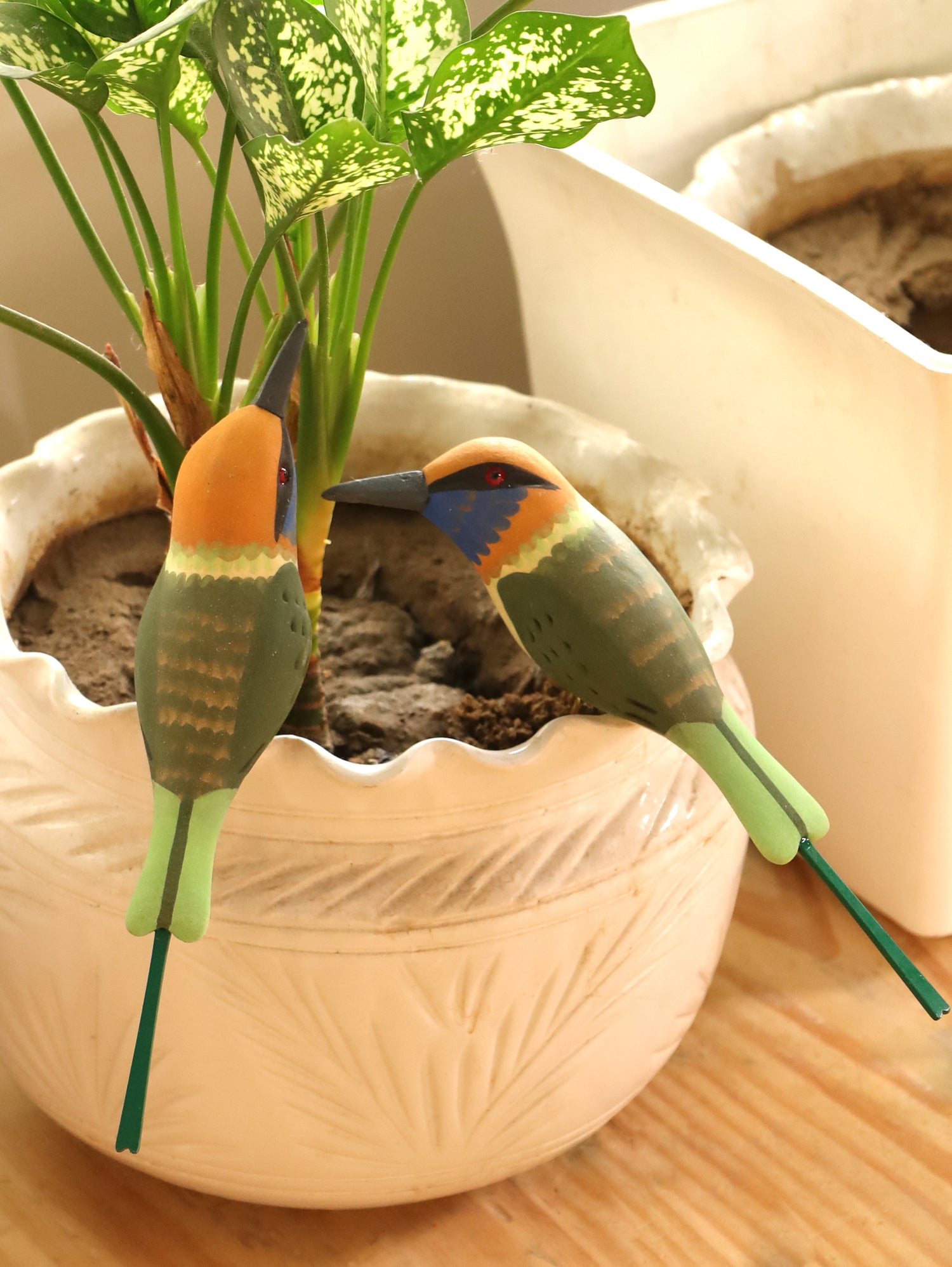 Green Jewel Bird (Set of 2)