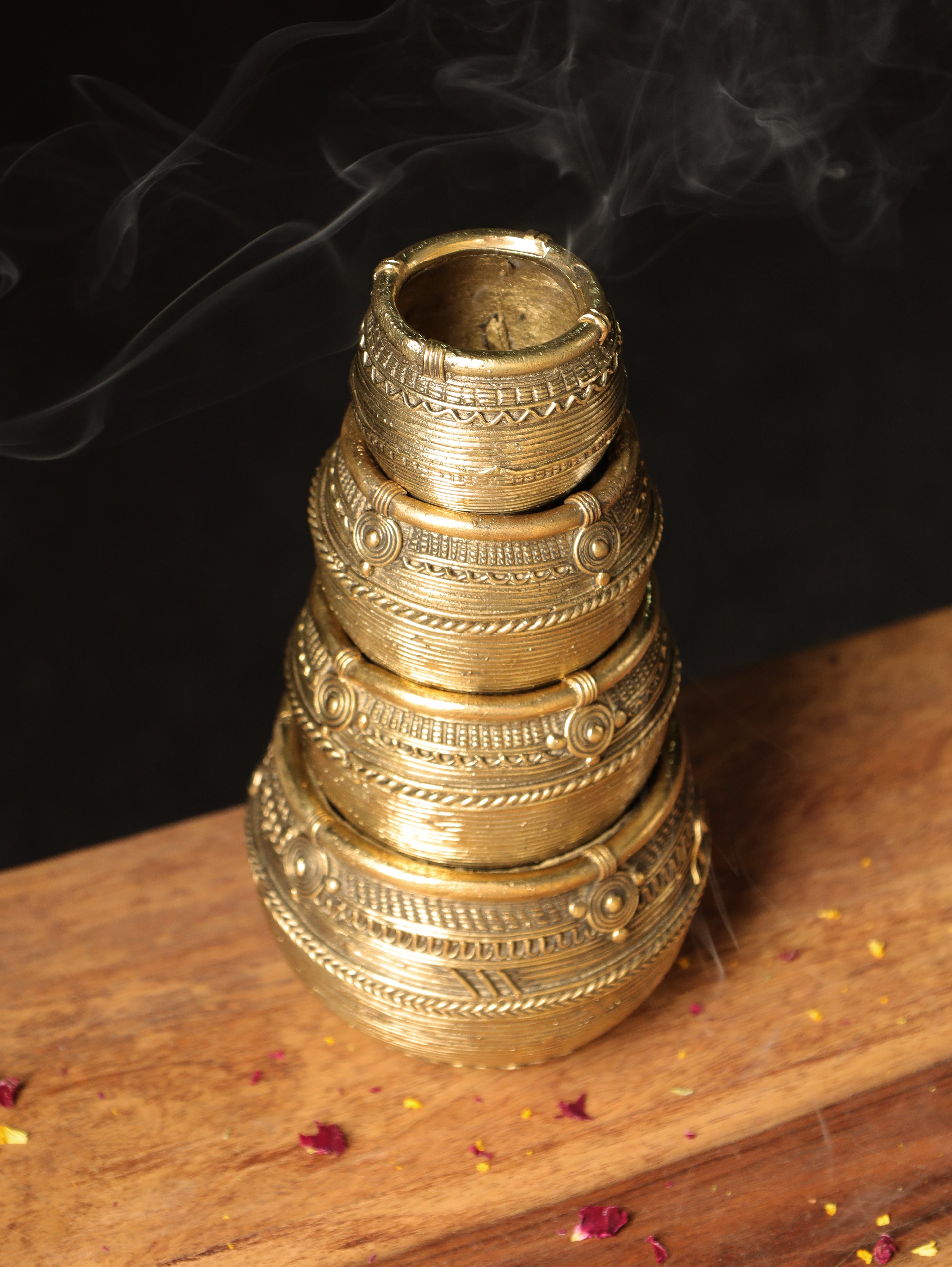 Dhokra Mana Vessels (Set of 4)