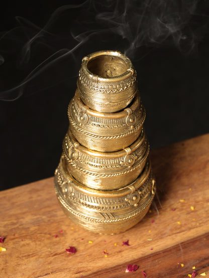 Dhokra Mana Vessels (Set of 4)