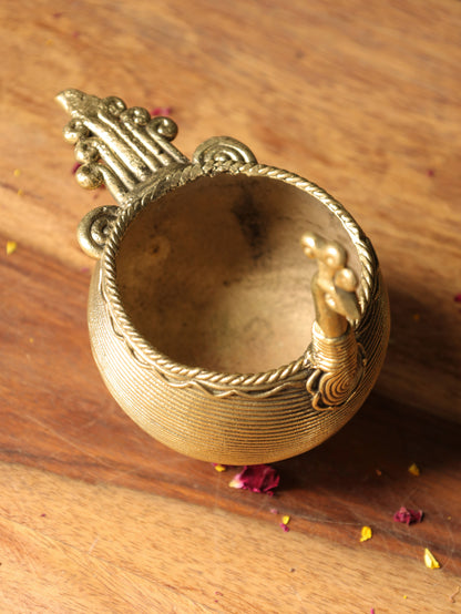 Dhokra Peacock Planter Stand