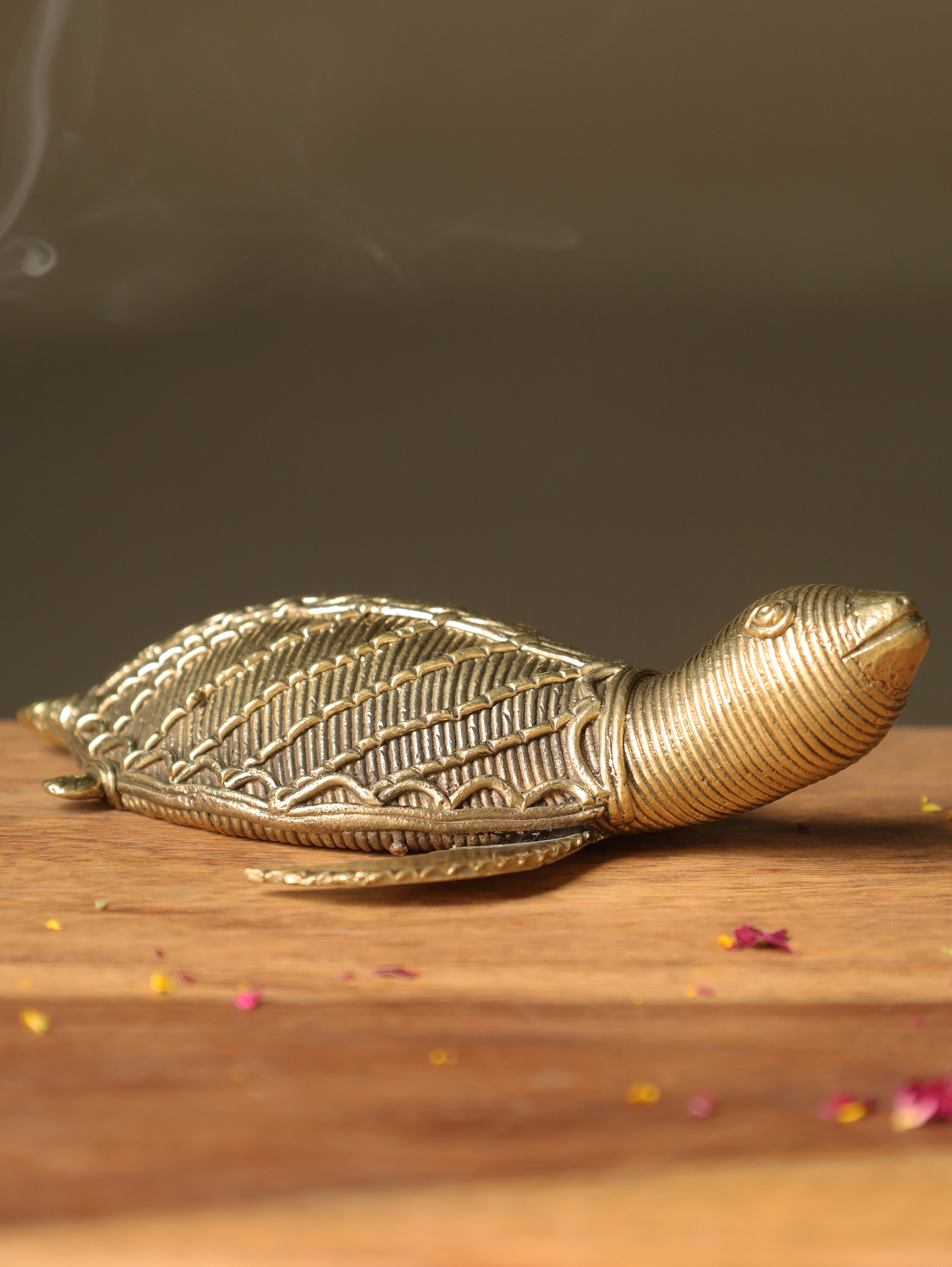 Dhokra Turtle Figurine