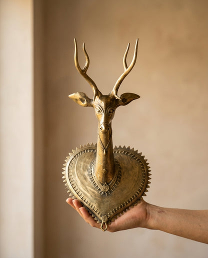 Dhokra Stag Wall Hook