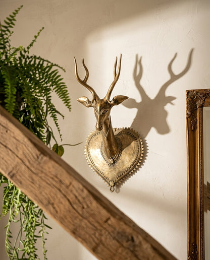 Dhokra Stag Wall Hook