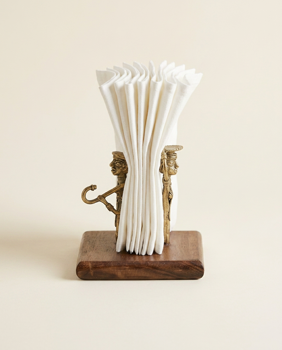 Dhokra Men &amp; Women Napkin Holder
