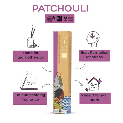Meditation Pack – Natural Incense Sticks (Nagchampa &amp; Patchouli)