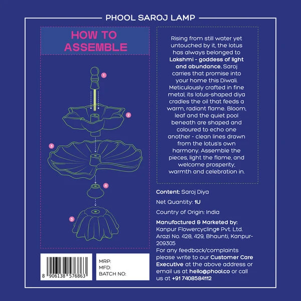 Saroj Metal Diya Lamp