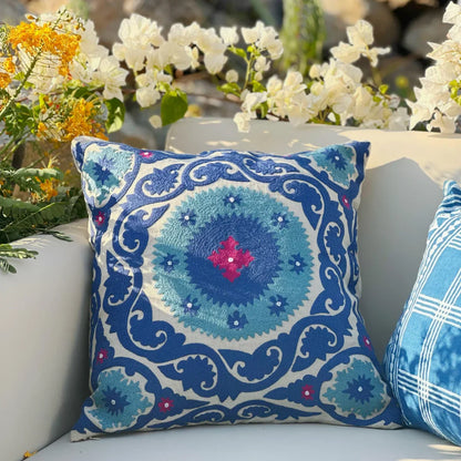 Mediterranean Bloom Cushion Cover