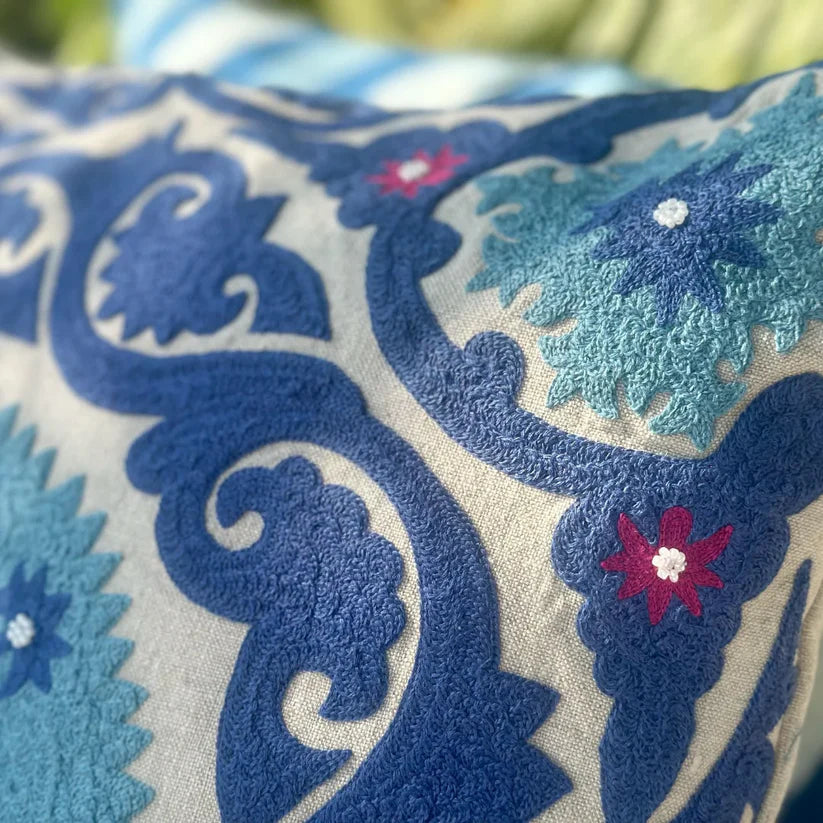 Mediterranean Bloom Cushion Cover