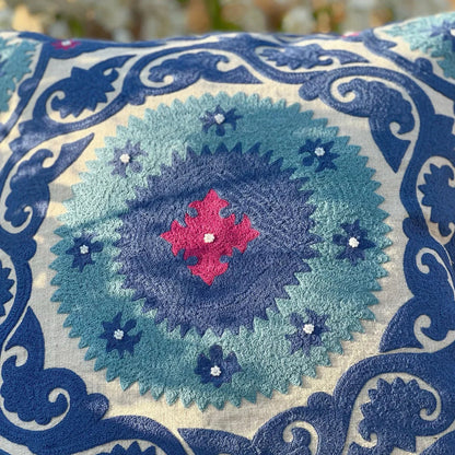 Mediterranean Bloom Cushion Cover