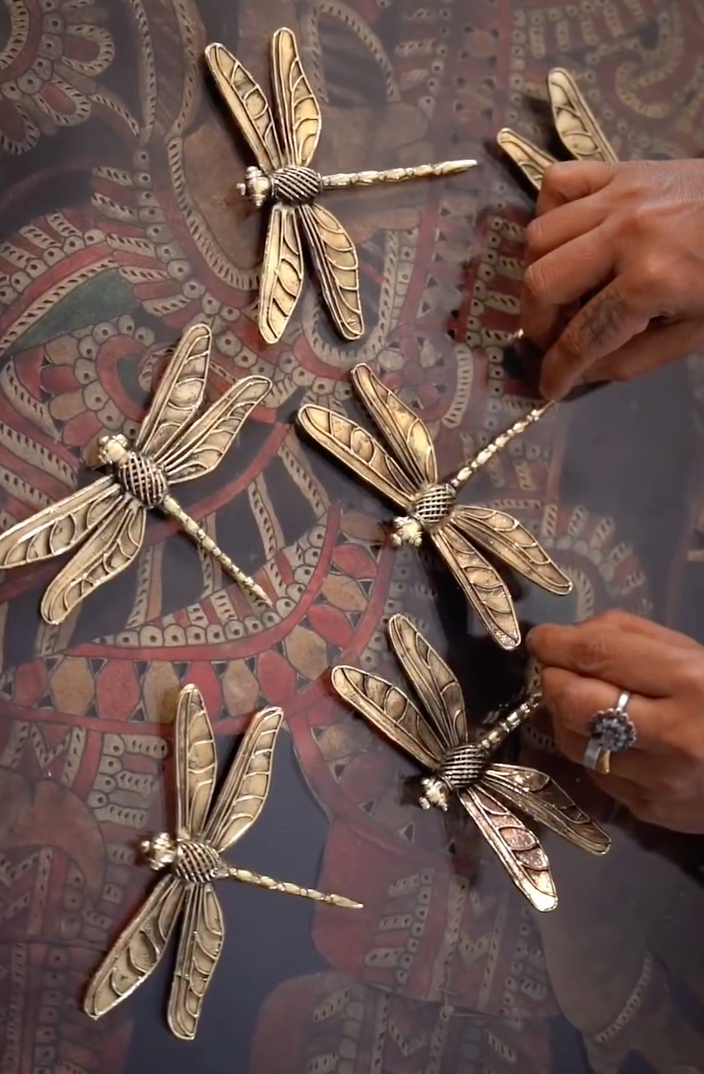 Dhokra Dragonfly (Set of 2)