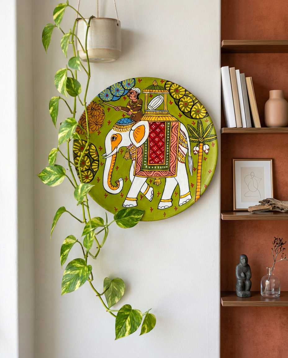 Cheriyal Wall Plate — The Royal Procession (Large)