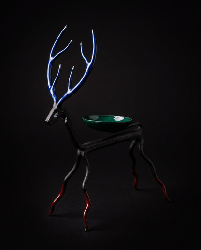Wrought Iron Reindeer Tealight Holder