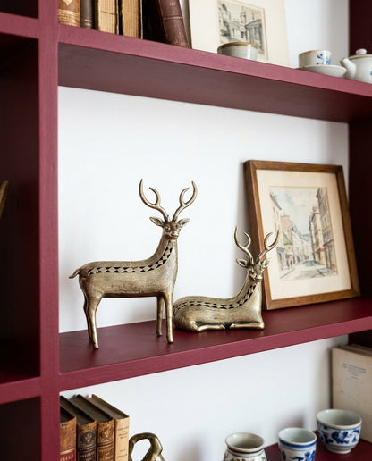 Dhokra Royal Deer Pair