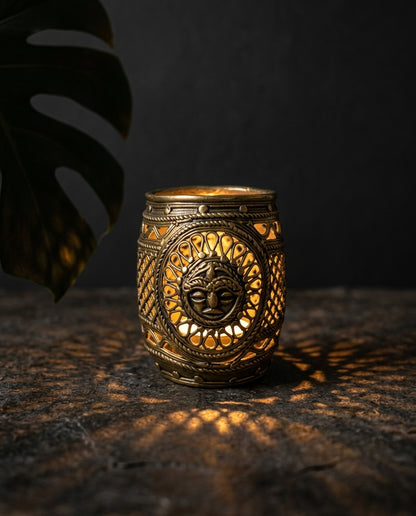 Dhokra Candle/Pen Stand