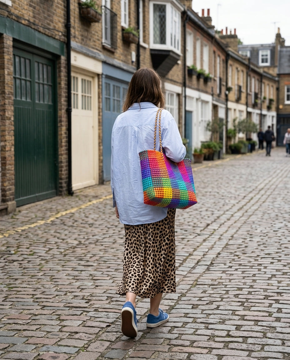 The Koodai Tote —  Madras Checks