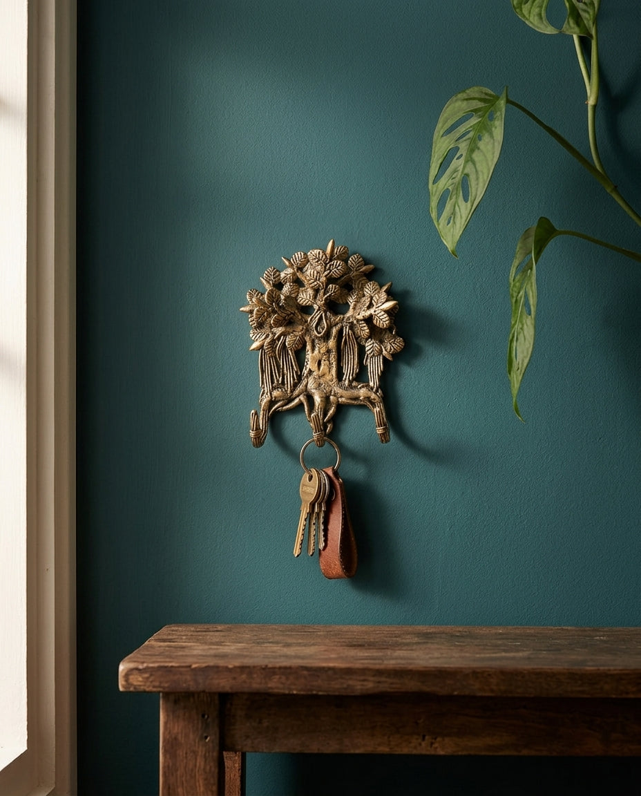 Dhokra Tree of Life Key Holder