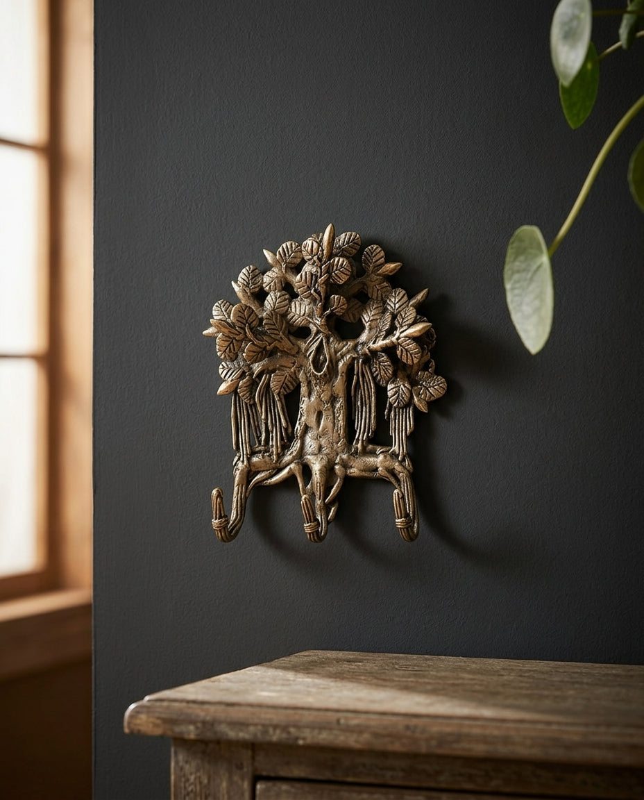 Dhokra Tree of Life Key Holder