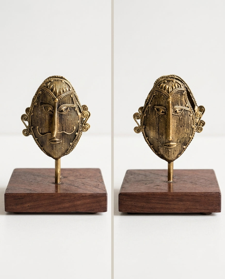 Dhokra Men &amp; Women Double-Sided Napkin Holder