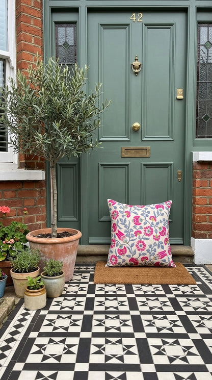Bluebell Suzani Cushion Cover