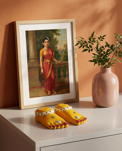Cheriyal Feet — Hand Painted Feet Set of Lakshmi
