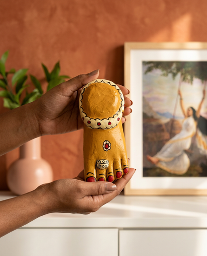 Cheriyal Feet — Hand Painted Feet Set of Lakshmi