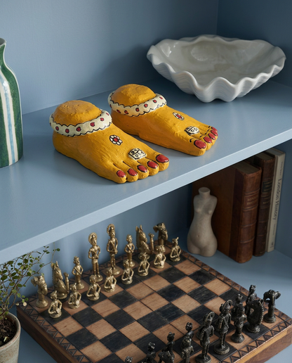 Cheriyal Feet — Hand Painted Feet Set of Lakshmi