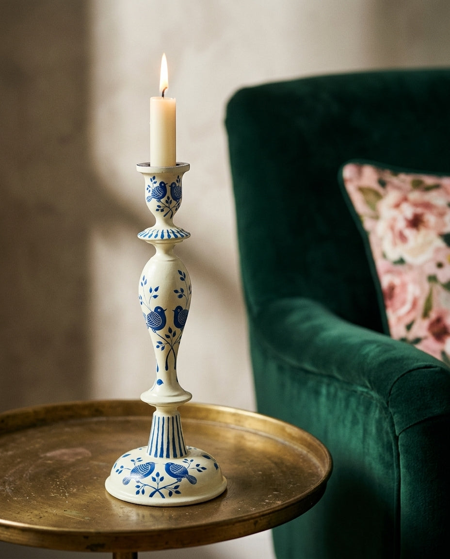 The Garden Candle Stand — Two birds