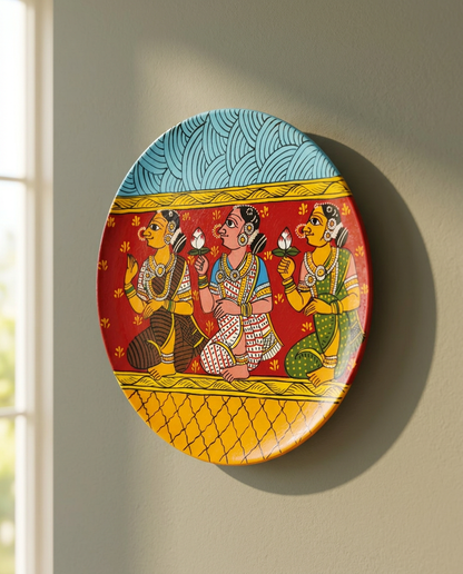 Cheriyal Wall Plate — The Trio
