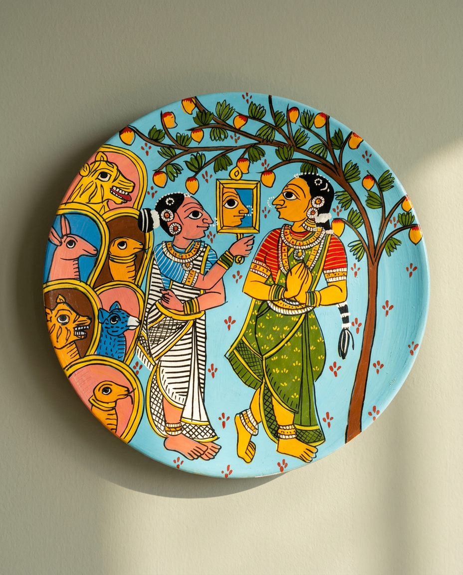 Cheriyal Wall Plate — The Mirror Tale