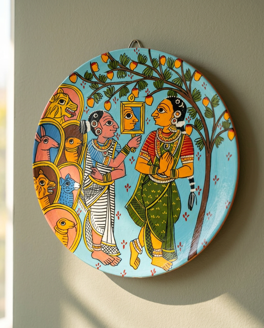 Cheriyal Wall Plate — The Mirror Tale