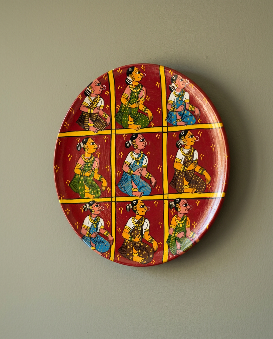 Cheriyal Wall Plate - The Grid