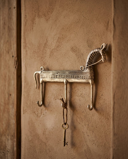 Dhokra Horse Key Holder