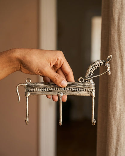 Dhokra Horse Key Holder