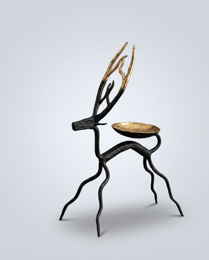 Wrought Iron Deer Candle Holders (Set of 2)