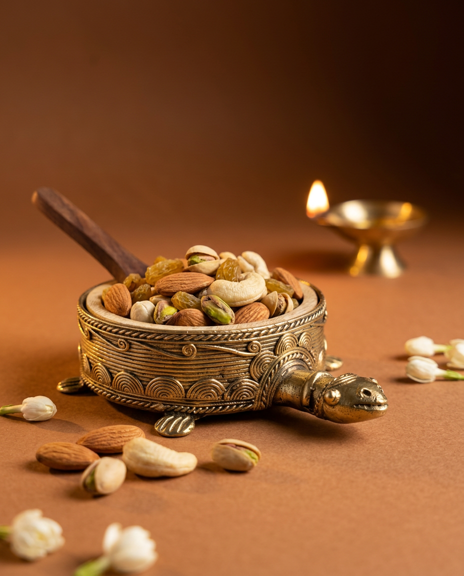 Dhokra Tortoise Serving Bowl