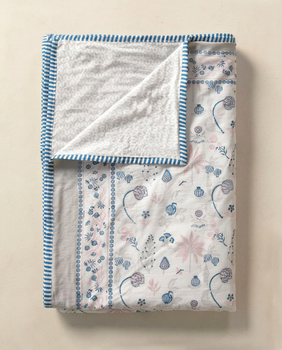 Soft Bloom Bedsheet &amp; Dohar Set