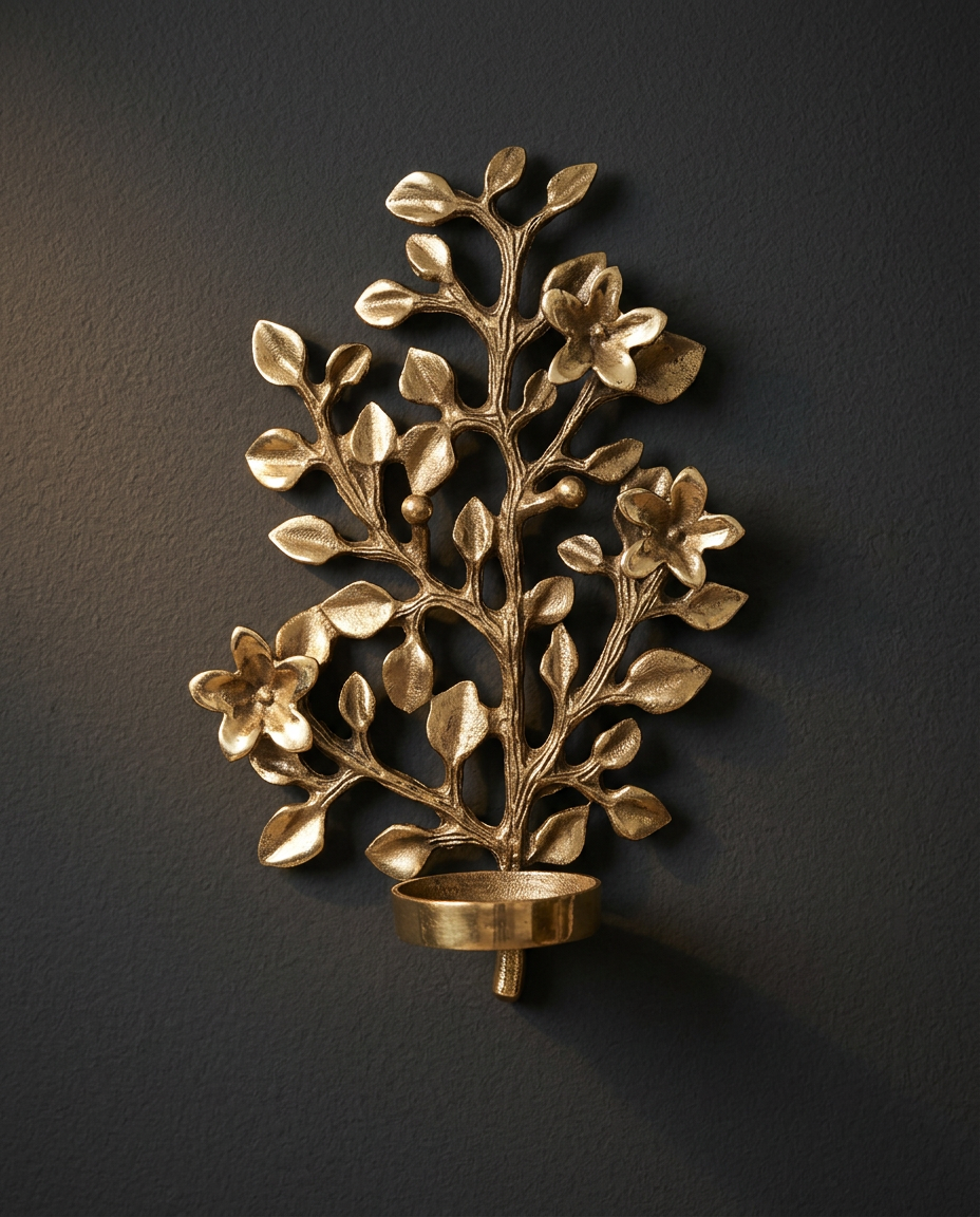 Flowering Creeper Wall Tealight Holder